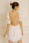 Floral Eyelet Mini Dress