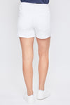 Missy Basic 3 Button Fray Cuff Shorts