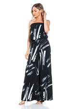 Ariella Printed Jumpsuit w/ Belt