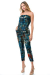 Strapless Jogger Leg Jumpsuit