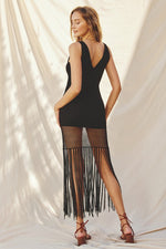 Woodstock Crochet Fringe Dress