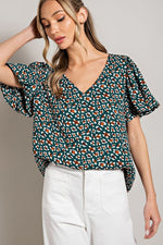 Floral Short Sleeve Top