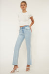 Kan Can Contrast Accent Straight Jeans