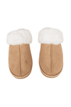 Sand Faux Fur Slip-On Slippers