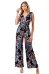 Ariella Belted Surplice Culotte Jumpsuit