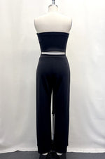 Back Cut Out Tube Jumpsuit