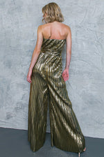 Woven Gold Jumpsuit