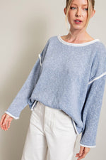 Loose Fit Long Sleeve Knit Top