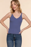 Double V-Neck Cami Top