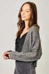 Metallic Sweater Cardigan