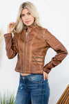 Garment Dye Double Zipper Pocket Jacket