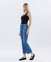 Flying Monkey High Rise Raw Hem Bootcut Jeans