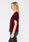 Double Sleeve Split Neck Top