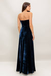 Navy Velvet Maxi Dress
