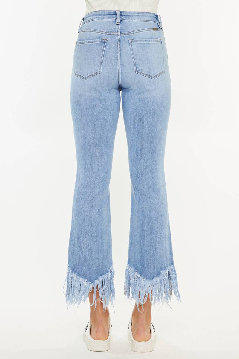 Kan Can High Rise Crop Bootcut Denim