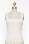 Rayon Tank Top W Square Neckline