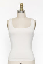 Rayon Tank Top W Square Neckline