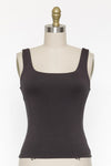 Rayon Tank Top W Square Neckline