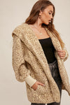 Leopard Oversize Teddy Bear Jacket