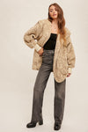 Leopard Oversize Teddy Bear Jacket