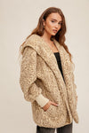 Leopard Oversize Teddy Bear Jacket