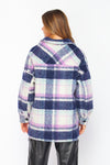 Cozy Oversized Button-Down Layering Plaid Shacket