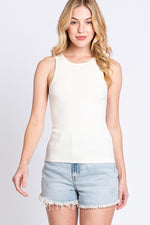 Round Neck Sweater Tank Top