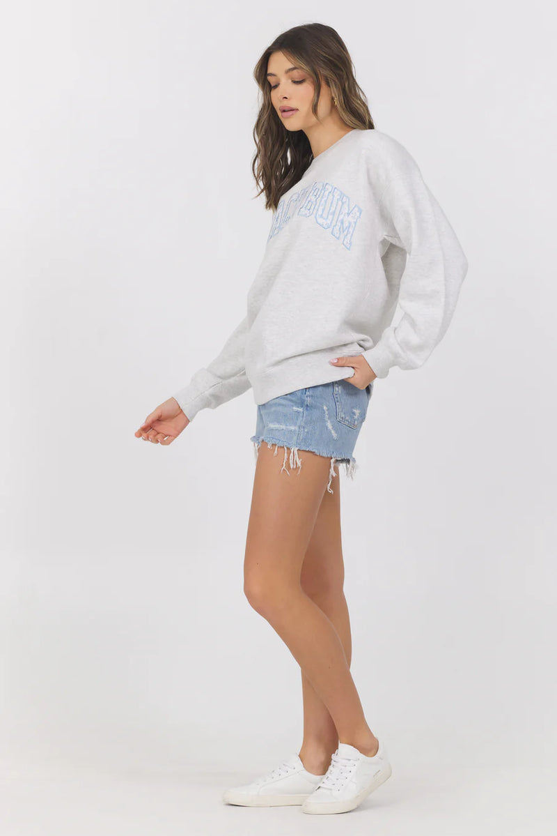 Vintage Havana Proweave Crewneck with "Beach Bum" Applique