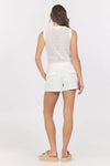 Vintage Havana Jersey Knit With Open Crochet Tank