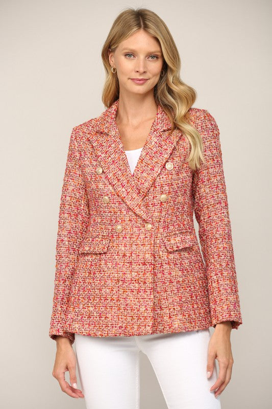 Double Breasted Tweed Jacket