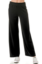 Ariella Straight Leg Pant w/Pockets - Black