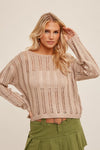 Round Neck Combination Knit Sweater