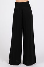 Smocked Wide Leg Pants