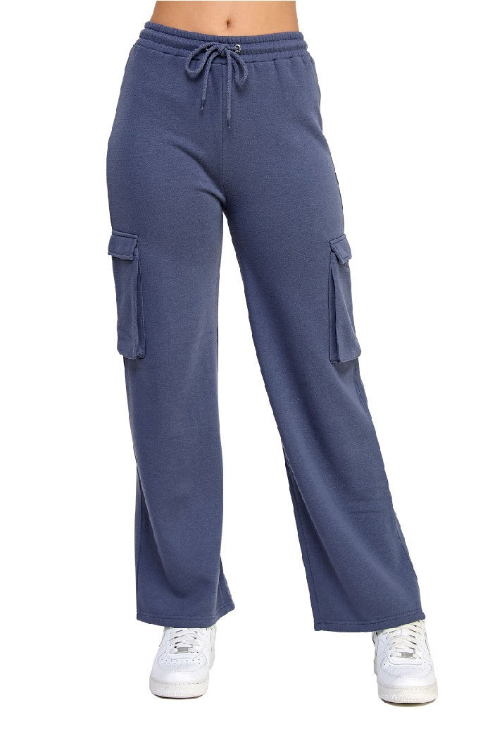Fleece Cargo Pocket Straight Leg Jogger