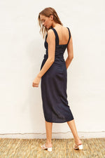 Heaven Sent Tulip Hem Midi Wrap Dress
