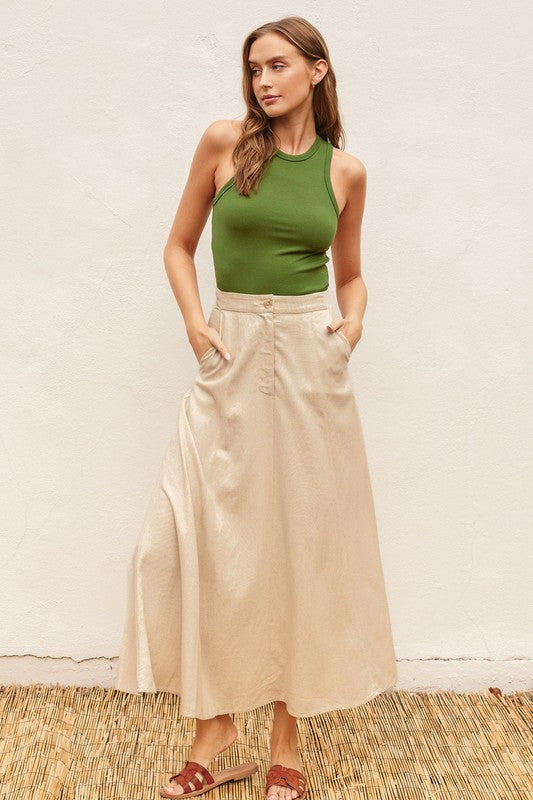 Heaven Sent Flared Maxi Skirt