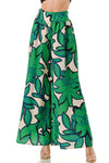 Ariella Printed Palazzo Pants - Green