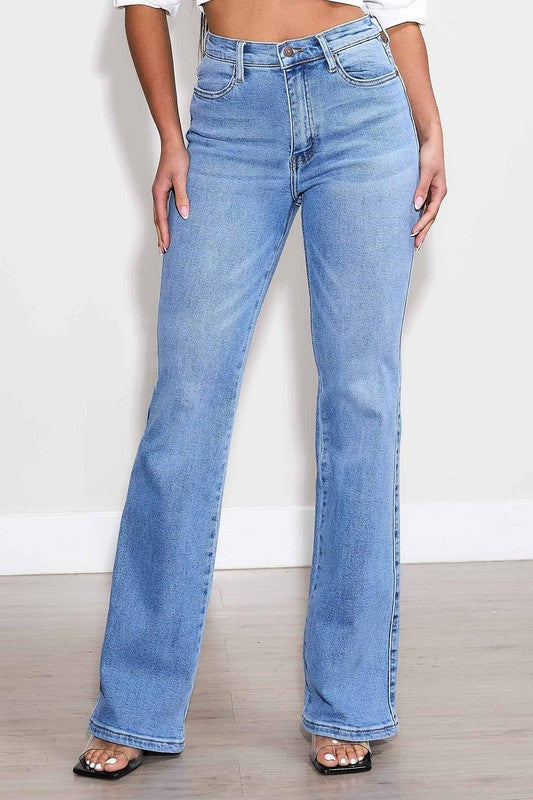 Mid Rise Western Bootcut Jeans