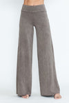 Mineral Washed Wide Leg Pants - Desert Taupe