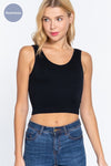 Reversible Seamless Rib Crop Top