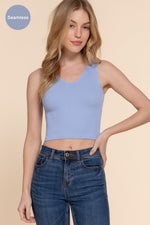 Reversible Seamless Rib Crop Top