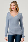 V-Neck Long Sleeve Top