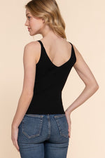 Double V-Neck Cami Top