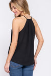 V-Neck Surplice Woven Cami Top