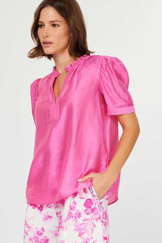 Split Neck Blouse