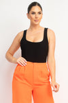 Double Layer Backless Bodysuit