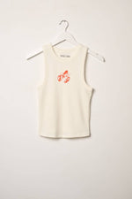Lobster Vintage-Wash Graphic Racerback Tank Top
