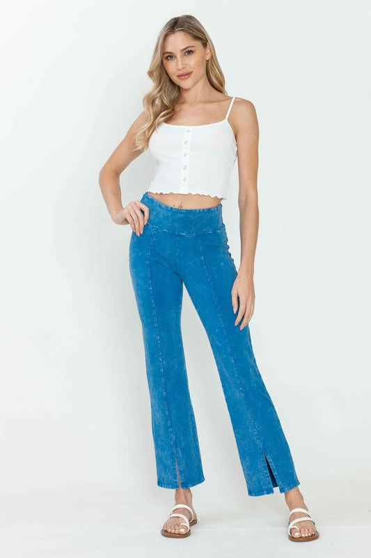 Straight Fit Pants  - Deep Azure