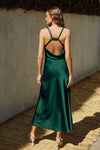 Twist and Shout Cord Strap Maxi Dress - Hunter Green