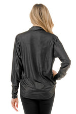 Ariella Crossover Top Vegan Leather